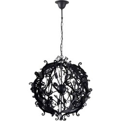 Design hanglamp grijs, zwart, wit rond 51cm Ø G9x8