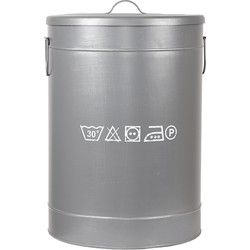 LABEL51 Wasmand - Antiek grijs - Metaal - L