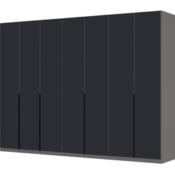 Draaideurkast Skøp I - zwart matglas - 315cm (7-deurs) - 236cm - Classic, SKØP