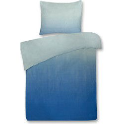 DoubleDry Dekbedovertrek My Design 100% katoen - Eenpersoons 140x200 cm + 1 Kussensloop - 140x200 - blauw