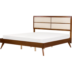 POISSY - Tweepersoonsbed - Lichtbeige - 180 x 200 cm - MDF