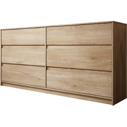 Meubella Ladekast Cuarto - Eiken - 181 cm
