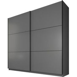 Meubella - Kledingkast Samantha - Grijs - 217 cm