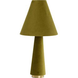 Light & Living - tafellamp - Devia - groen - textiel - schemerlamp - E27 - 1891576