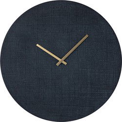 PTMD Emmett Black iron round clock square texture S