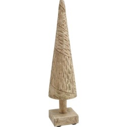 PTMD Sterrin Boom Ornament - 13 x 13 x 51 cm  - Mangohout - Naturel