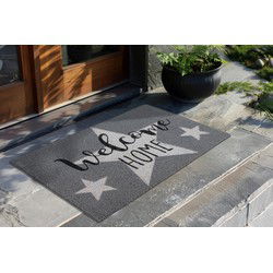 Bilbao Home - Deurmat - Droogloopmat – Grijs - 100% Kokosvezel / PVC Rug- 45x75 CM
