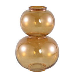 PTMD Mery Vaas - 18 x 18 x 28 cm  - Glas - Bruin
