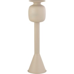 PTMD Bloempot Dainah - 24x24x100 cm - Ijzer - Creme