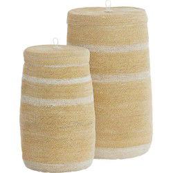 Mand Bellagio - Crème - Ø33cm - Set van 2