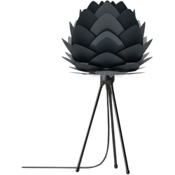 Aluvia Mini tafellamp anthracite grey - met tripod zwart - Ø 40 cm