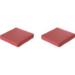 Madison -  Lounge Profi-Line Zitkussen Manchester red - Ca. 73x73 cm - Set van 2