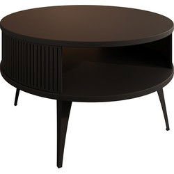 Meubella Salontafel Roslyn - Zwart - 75 cm