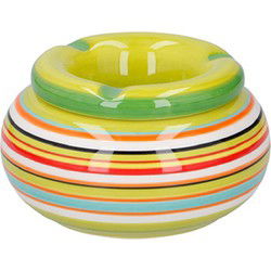 Storm asbak keramiek groen/multi-kleur 11 x 6 cm - Asbakken