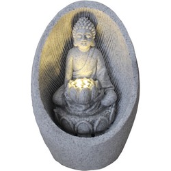Fine Asianliving Zandsteen Boeddha Fontein 21.5x22x31.2cm