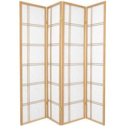 Fine Asianliving Japanse Kamerscherm B180xH180cm 4 Panelen Shoji