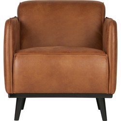 BePureHome Statement Fauteuil - Polyester - Cognac - 77x72x93