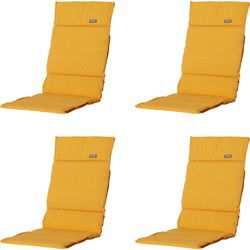 Madison -  Tuinkussen Fiber Deluxe Panama golden glow - Ca. 125x50 cm - Set van 4