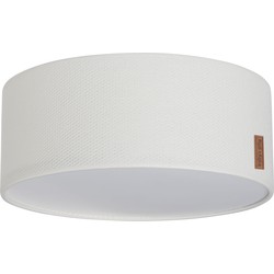 Baby's Only Gebreide Plafondlamp babykamer - Plafonnière Classic - Wolwit - Ø35 cm - Inclusief pendel - E27 fitting - 13 watt