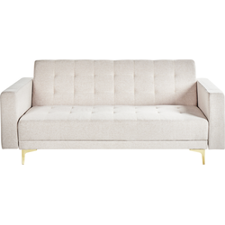 Beliani ABERDEEN - Driezitsbank-Beige-Polyester