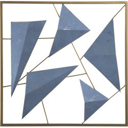 Beliani ZINC - Wanddecoratie-Blauw-IJzer