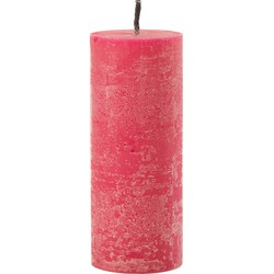 J-line - Buitenkaars Pilaar Paraffine Roze Large-45uren - 25x10x10cm