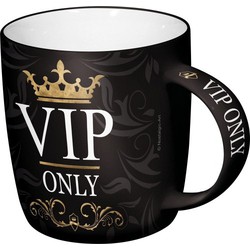 Koffie drink Mok voor VIP persons - zwart - 33 cl - cadeau mokken - Bekers