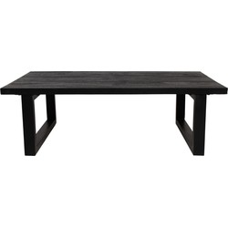 Salontafel Zwart - Mangohout - 120cm - Salontafel Martin