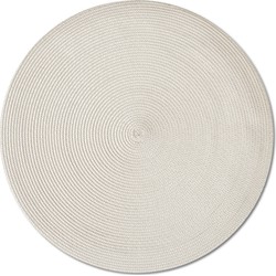 4x Ronde onderleggers/placemats voor borden creme 38 cm - Placemats