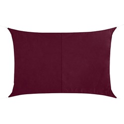 Hesperide Schaduwdoek Curacao - rechthoekig - bordeaux rood - 3 x 4 m - Schaduwdoeken