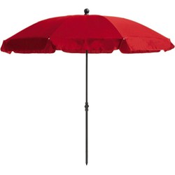 Stokparasol Las Palmas 200 cm with tilt red zonwering - Madison