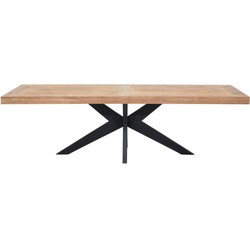 DTP Home Dining table Lincoln rectangular,77x260x100 cm, recycled teakwood