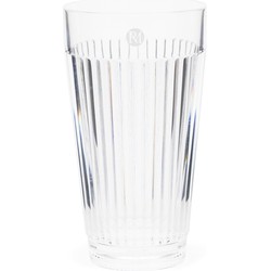 Riviera Maison Waterglas kunststof transparant longdrink glas 15 cm hoog - Capri herbruikbaar drinkglas
