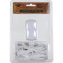 Adapter met vier koppelingen 3 volt 6,9x3,9x4,9 cm