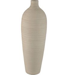 PTMD Vaas Cavinn - 24x24x70 cm - Keramiek - Beige