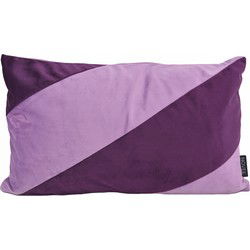 Sierkussen Velvet Swirl Lichtpaars/Paars | 30 x 50 cm  | Fluweel/Polyester