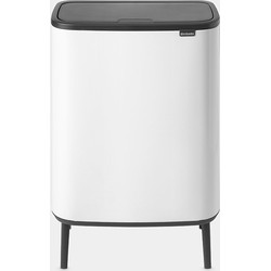 Bo Touch Bin Hi, met 1 binnenemmer, 60 liter - White