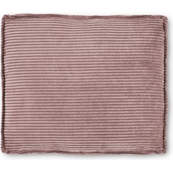 Kave Home - Blok kussen in roze corduroy met brede naad, 50 x 60 cm