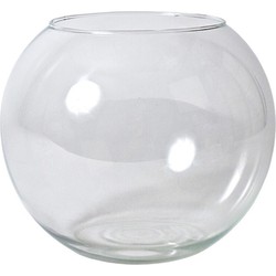 Gerimport Bol vaas/terrarium - D25 x H21 cm - glas - transparant - Vazen