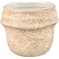 PTMD Bloempot Mauvi - 19x19x17 cm - Keramiek - Naturel