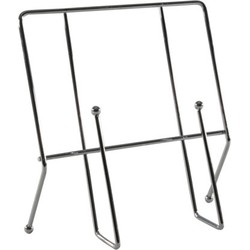 Svenska living Kookboekstandaard/houder - chroom - RVS - 23 cm - Kookboekstandaarden