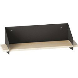 Wandplank met massief grenen plank en metaal L60 cm - WREN