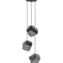 AnLi Style Hanglamp 3L rock chromed getrapt