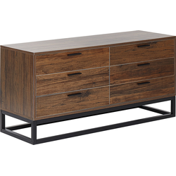 DELTA - Commode - Donkere houtkleur - Vezelplaat