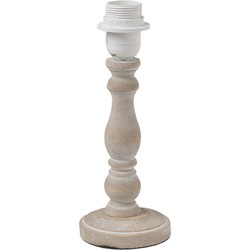 Clayre & Eef Lampenvoet   Ø 10x26 cm  Bruin Hout Rond Lampvoet