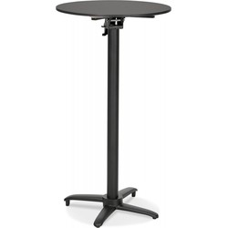 PAXTON opklapbare statafel 68x68x113 cm Zwart