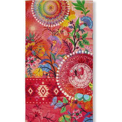 HIP Giselah Strandlaken 100x180 cm – Mandala’s & Bloemen – Kleurrijk & Zacht Katoen Velours – Sneldrogend & Absorberend