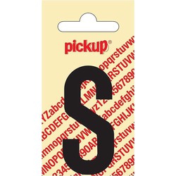Plakletter Nobel Sticker zwarte letter S - Pickup