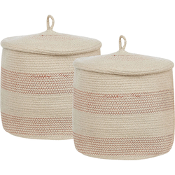 Beliani SILOPI - Mand-Beige-Katoen