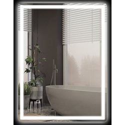 4goodz LED Badkamerspiegel 60x80 cm - Touchscreen, anti-condens - Wit